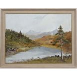 JP Williams XX Welsh School
Oil on canvas
' Gwynedd Landscape '
Signed lower left and titled verso