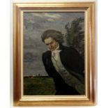 Frolov Youri Leonidovich (1925-1998), 
Oil on canvas, 
"Portrait of Ludwig van Beethoven", 
Signed