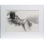 Derek Jones ( c.1955 ),
Charcoal,
Figure lying on her front,
Signed lower middle,
213 x 19 1/2".