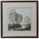 Peter Robinson XX,
Watercolour,
' September Morning',
Signed lower right, titled to mount and has