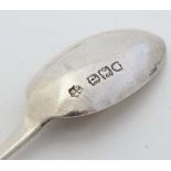 A pair of Victorian silver tea spoons Hallmarked London 1899 maker George Maudsley Jackson and D