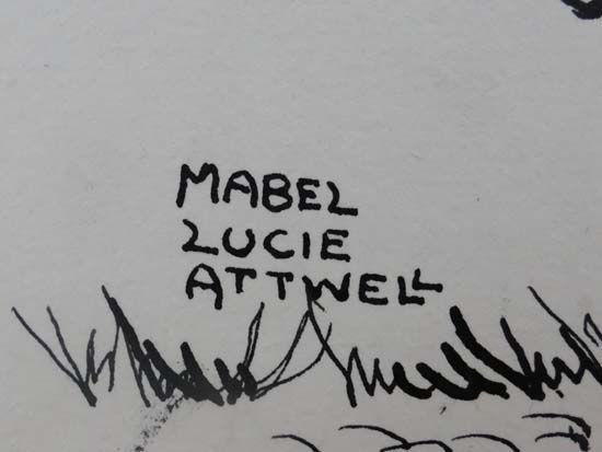 Signed 'Mabel Lucie Attwell' XIX-XX,
Pen ink ( Indian Ink? ) a pair,
Child with stick and Child with - Image 2 of 7