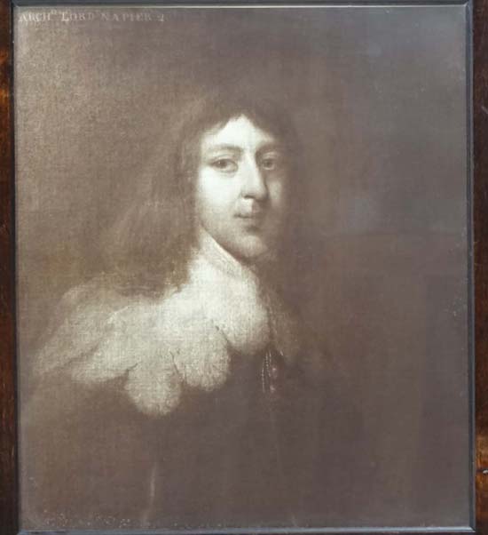 A pair of Sepia prints,
After Jamieson portrait , 'Archibald Napier , 2nd Lord Napier '  (1625-1660) - Image 3 of 6