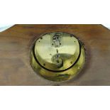 Buren 8 Day Mantel Clock : An inlaid Walnut cased Buren Mantle Timepiece  with brass and turned