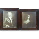 A pair of Sepia prints,
After Jamieson portrait , 'Archibald Napier , 2nd Lord Napier '  (1625-1660)