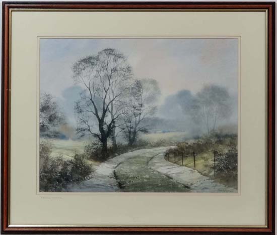 Peter Robinson XX,
Watercolour,
' Evening Shadows ',
Signed lower right, titled to mount and has