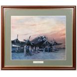 After Terence Tenison Cuneo (1907-1996) RGI Coloured print ' The Last Halifax'
20 x 25"