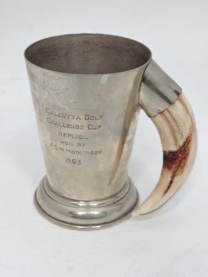 Calcutta Golf Challenge Cup ( Replica ) - An E.P.N S cup  CONDITION: Please Note -  we do not make - Image 3 of 3