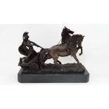 Cast bronze After Adrian Jones of a Roman Chariot CONDITION: Please Note -  we do not make reference