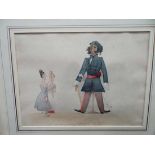 Manner of Charles Doyle
Watercolour
" A young Ladies ' Beau - Ideal"
Signed ' C.W.D.'
8 1/8 x 10 7/