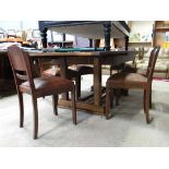 Oak draw leaf table CONDITION: Please Note -  we do not make reference to the condition of lots