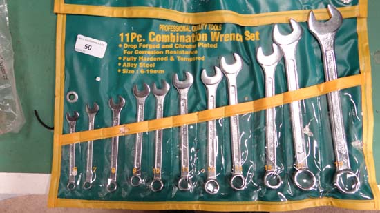 11 piece set of combination spanners CONDITION: Please Note -  we do not make reference to the