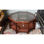 Octagonal coffee table CONDITION: Please Note -  we do not make reference to the condition of lots