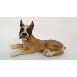 A Castagna boxer dog figurine. Made in Italy.  8 3/4'' high CONDITION: Please Note -  we do not make