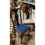 2 Queen Anne Style dining chairs  CONDITION: Please Note -  we do not make reference to the