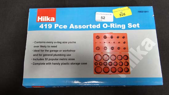 419 piece O ring set  CONDITION: Please Note -  we do not make reference to the condition of lots