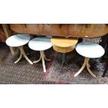 4 side tables CONDITION: Please Note -  we do not make reference to the condition of lots within