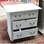 Painted Victorian chest of drawers CONDITION: Please Note -  we do not make reference to the