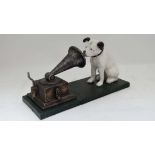 Dog and Gramophone record ornament (HMV) CONDITION: Please Note -  we do not make reference to the