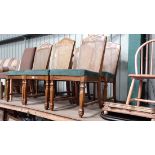 A set of 6 Contemporary cane back overstuffed chairs  CONDITION: Please Note -  we do not make