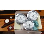 Box of 3 assorted clocks CONDITION: Please Note -  we do not make reference to the condition of lots