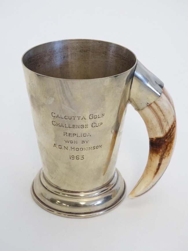 Calcutta Golf Challenge Cup ( Replica ) - An E.P.N S cup  CONDITION: Please Note -  we do not make - Image 2 of 3