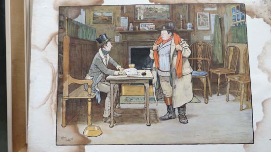 After Cecil Charles Windsor Aldin  (  )
A coloured print 
' The two Wellers at the Blue Boar '
14 - Image 2 of 2