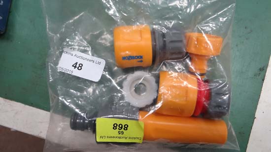 Packet of hoselock loose fittings CONDITION: Please Note -  we do not make reference to the