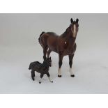 Beswick : model number 1034/ f10354 Shetland foal by Arthur Gredington, 3 1/22 high together with