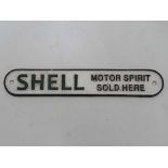 White shell sign CONDITION: Please Note -  we do not make reference to the condition of lots
