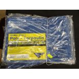 10 x  1.2 m x 1.8 m tarpaulins CONDITION: Please Note -  we do not make reference to the condition