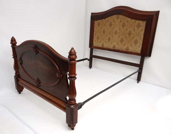 A 19thC mahogany 55" wide bed  CONDITION: Please Note -  we do not make reference to the condition