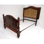 A 19thC mahogany 55" wide bed  CONDITION: Please Note -  we do not make reference to the condition