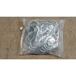 "S" hooks 5mm x 150mm - 25 pkt  CONDITION: Please Note -  we do not make reference to the