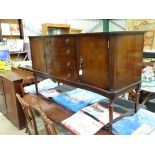 Stag dinning table, chairs and sideboard CONDITION: Please Note -  we do not make reference to the