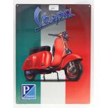 Metal sign - Vespa Scooter CONDITION: Please Note -  we do not make reference to the condition of
