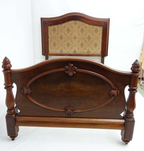 A 19thC mahogany 55" wide bed  CONDITION: Please Note -  we do not make reference to the condition - Image 2 of 6