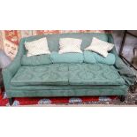 Green sofa CONDITION: Please Note -  we do not make reference to the condition of lots within