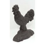 Cast iron cockerel CONDITION: Please Note -  we do not make reference to the condition of lots