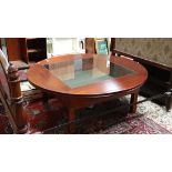 Mahogany coffee table / votrine CONDITION: Please Note -  we do not make reference to the