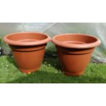 Gardening : 2 x 55cm large pots