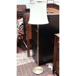 Standard lamp with lions paw feet CONDITION: Please Note -  we do not make reference to the