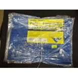 6 x 1.2 m x 1.8 m tarpaulins (6) CONDITION: Please Note -  we do not make reference to the condition