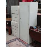 White painted cabinet and 2 chests of drawers (3) CONDITION: Please Note -  we do not make reference
