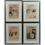 ' Le Rire ' Journal Humoristique Parissant Le Samedi ,
Framed coloured Frontis pages, 
' No. 417 ,