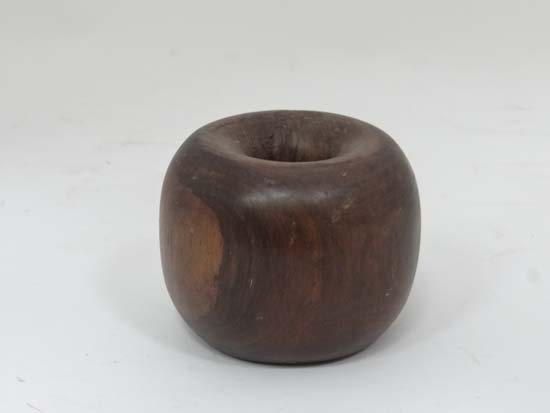 Lignum vitae halter weight  CONDITION: Please Note -  we do not make reference to the condition of