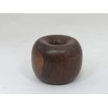 Lignum vitae halter weight  CONDITION: Please Note -  we do not make reference to the condition of