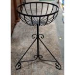 Wrought iron planter stand CONDITION: Please Note -  we do not make reference to the condition of