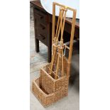 Wicker Garden Games Stand  CONDITION: Please Note -  we do not make reference to the condition of