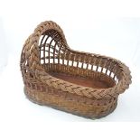 Wicker Dolls cradle CONDITION: Please Note -  we do not make reference to the condition of lots